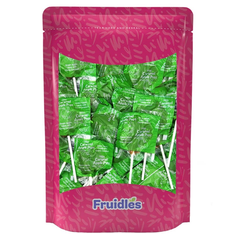 Fruidles Tootsie Caramel Apple Pops Lollipops Suckers, Kosher Certified Dairy, Individually Wrapped (10-Pack) - Image 3